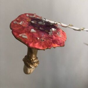Pink and bronze mushroom